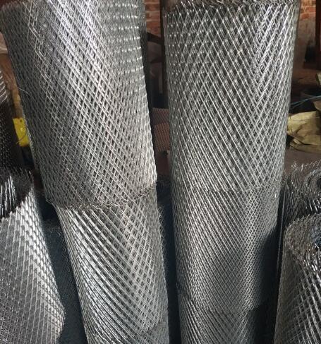 Flattened Expanded Metal Wire Mesh Aluminum Diamond 4x10