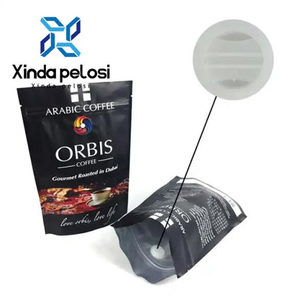 Кофейные пакеты с дегазирующим клапаном Кофейный мешок Пищевой безопасный материал