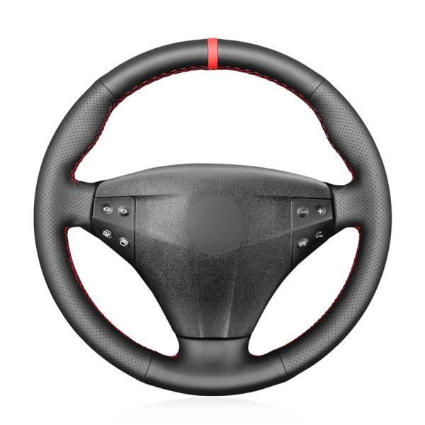 Red Line Design Leather Steering Wheel Cover for Mercedes-Benz C-Class W203 2001-2004