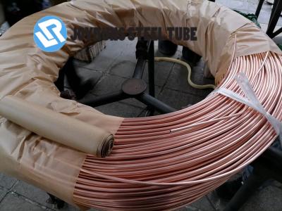 A eletro única parede soldada do tubo de cobre da bobina galvanizou a tubulação de aço sem emenda 4.76mm*0.6mm