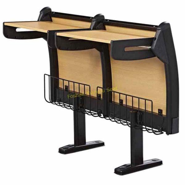 Classic Amphitheater School Meeting Room Chair Metal Frame Plywood Interlocked
