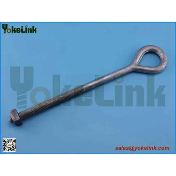 Carbon steel HDG oval eye bolt