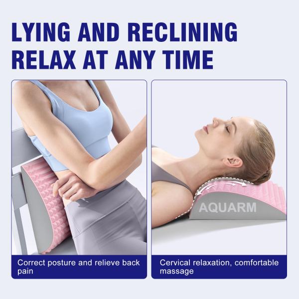 Revolutionize Your Back Health with Woowave Soft Foam Back Stretcher 9.6*11.7*3.5inch