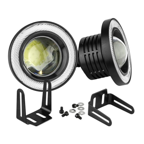3.5 Inch Projector Led Fog Lights , Halo Angel Eye Rings Car Fog Lamps