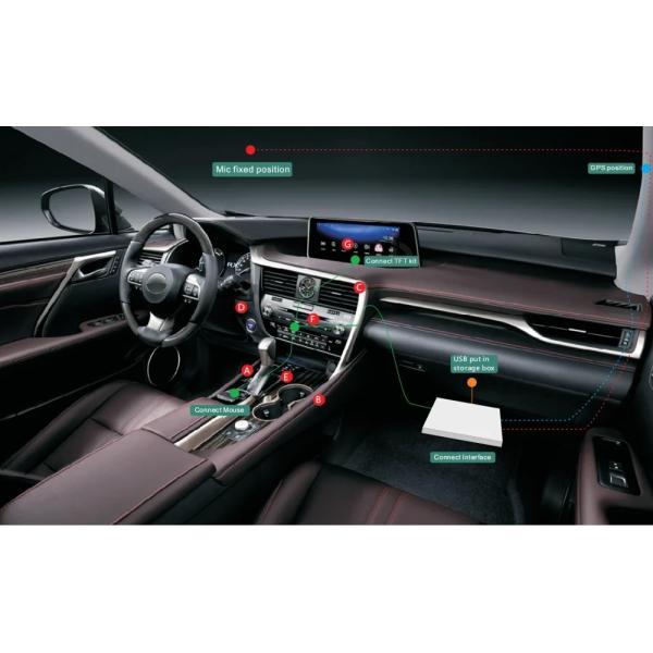 2016-2019 Lexus Послепродажная стереорадиосистема для RX RX200 RX350 RX450 WIFI 4G