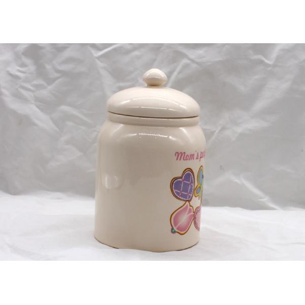 Favourite Ceramic Cookie Jar Dolomite Food Canister With Beautiful Decal