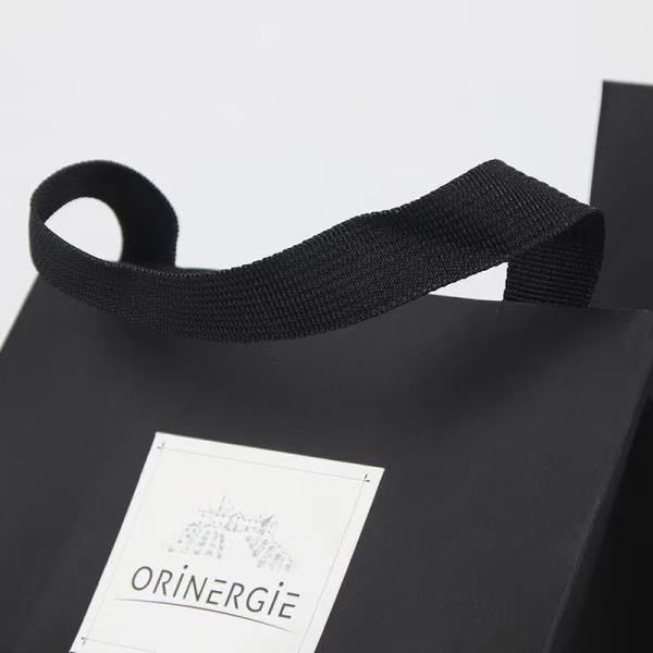 OEM Black White Apparel Paper Bag Clothing Marble Paper Gift Bags