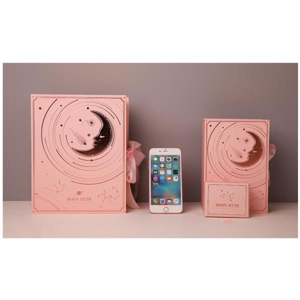 Recyclable Wholesale Custom Logo DIY perfume packaging baby pink gift set box