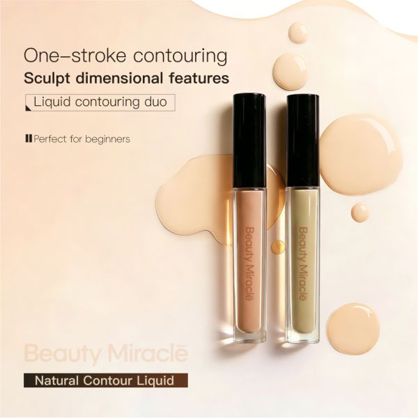 Private Label Natural Waterproof Face Makeup Warm Bronzer Cream Highlighter Sculpt Contour Liquid Makeup Contour