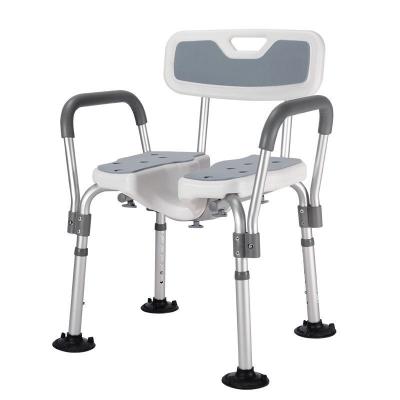 Non Slip Bathroom Chair For Elderly Disabled Aluminum Shower Chair