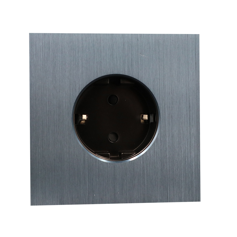 CE ROHS Eu Standard 16A Aluminum Smart Home Wall Switch Push-Button French Socket Interruptor