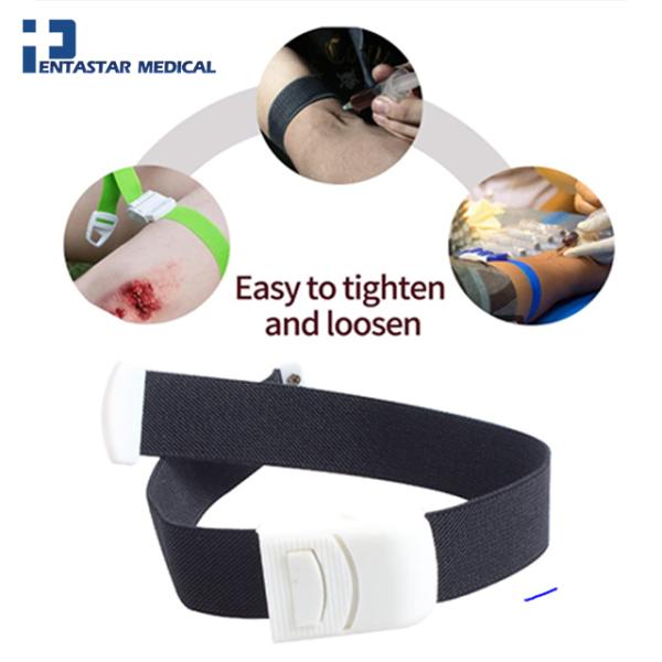 6-Pack Tourniquet Elastic First Aid Quick Release Medical Sport Emergency Buckle Band