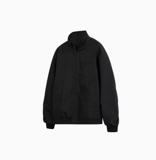 Loose Fit Stand Collar Bomber Jacket Waterproof Windproof Mens Casual Winter Jackets