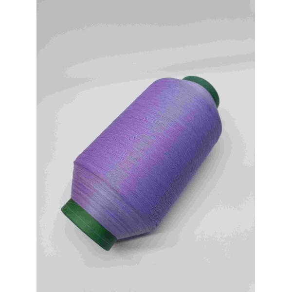 Custom Embroidery Light Reflective Thread Knitting Yarn For T-Shirt Logo Clothing Purple