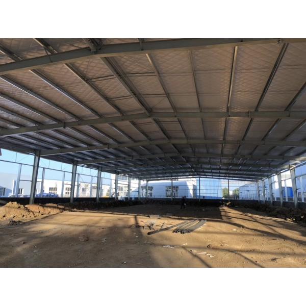 Quick Build Economical Prefabricated Steel Structure Workshop With Steel Base Cement Foundation