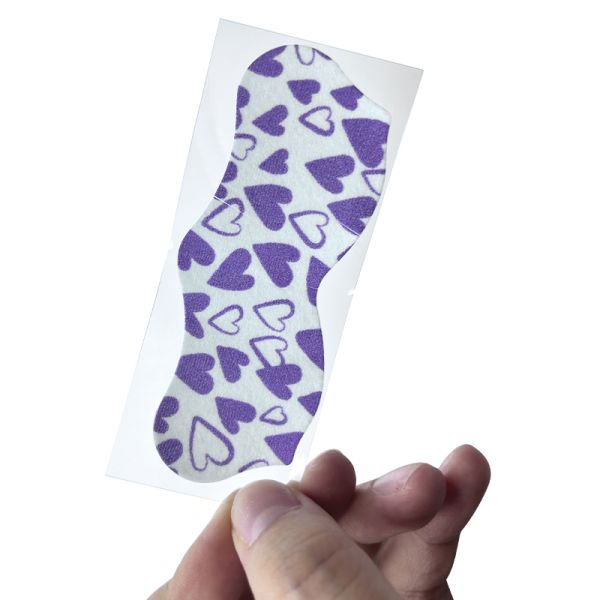 Customized Blue Heart Design Nose Charcoal Mask Strips For Skin Cleanliness