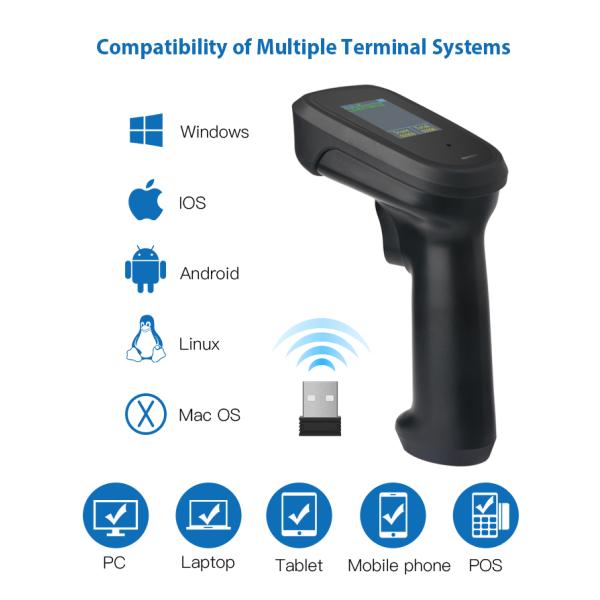 Оружие 35CM/S сканирования штрихкода андроида блока развертки кода CMOS Handheld QR с дисплеем