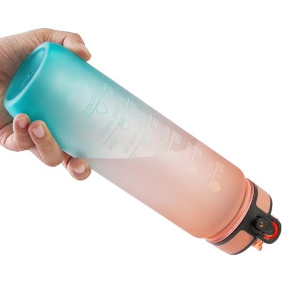 Custom Logo Gallon Motivational Water Bottle With Straw PCTG