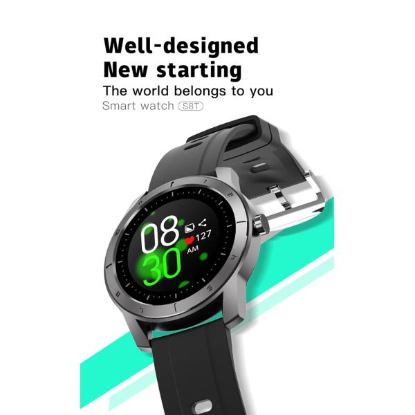 5.0 BLE Heart Rate Monitor Blood Pressure Smartwatch IP67 Waterproof Flash 64MB