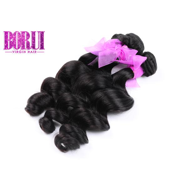 Long Lasting Malaysian Loose Wave Hair Optional Texture No Shedding Unprocessed