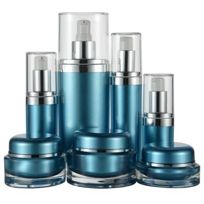 Garrafa de acrílico de forma oval personalizada 15 ml 30 ml 60 ml para soro industrial de cuidados com a pele