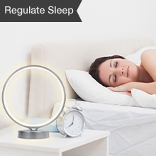 VALED Metal Circular SAD Light Therapy Lamp 10000LUX with Remote Control and 3 Color Temperatures