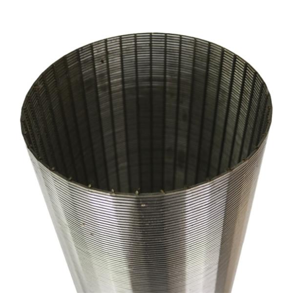 GV 2.3mm Rod Wedge Wire Screen Filter de Mesh Johnson de aço inoxidável