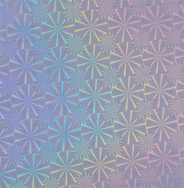 Customizable Label Printing Inkjet Print Holographic Self-adhesive Film PP Cold Transparent Holographic Lamination Film