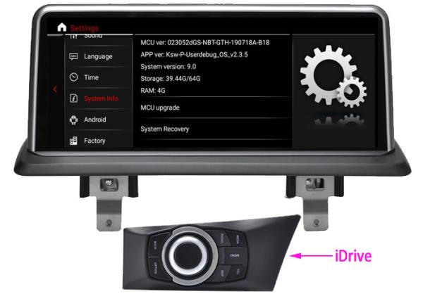 BMW 1 series E81 E82 E87 E88 2005-2012 screen upgrade Android 9.0 IPS Screen with iDrive Support DAB BMW-8251iDrive