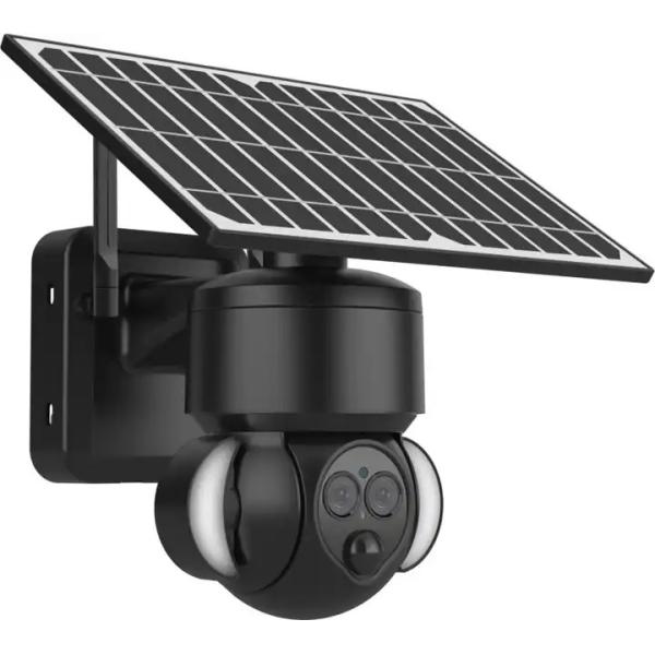 Outdoor IP65 waterproof dual lens ptz human detection security wireless ip smart 4g solar wifi camera