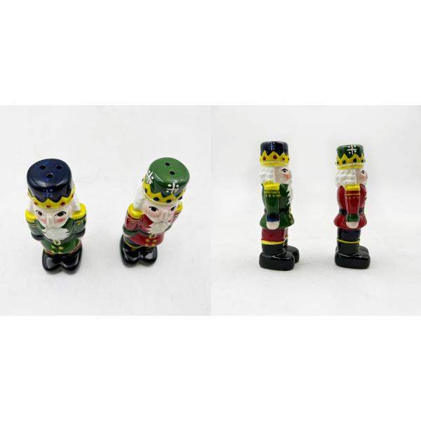 Рождественский соль и перец набор Новинка керамический Санта-Клаус Шейкер горшки Для кухонных украшений