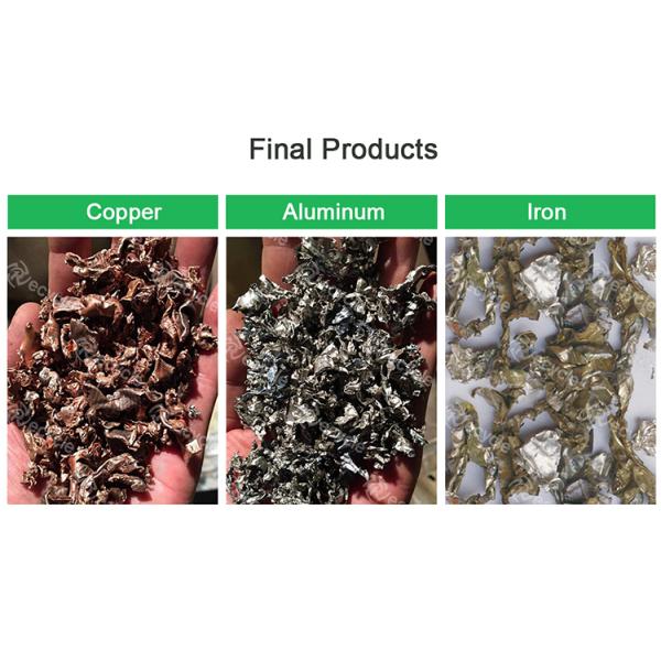 Автоматическая установка по переработке радиаторов переменного тока 1000-5000 кг/ч Медный алюминиевый радиаторный сепаратор