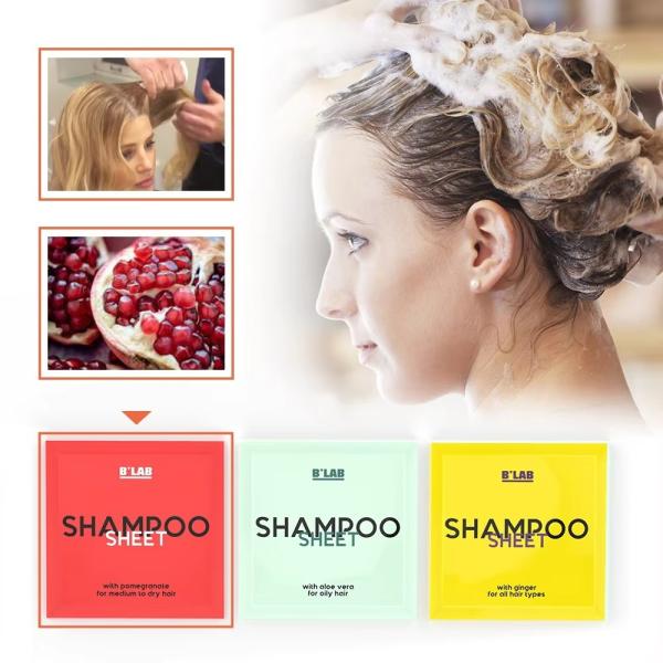 Deep Cleaning Shampoo Sheets Biodegradable Hair Conditioner Sheets