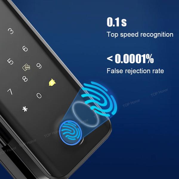Dc 12v / 24v Power Supply Smart Glass Door Lock For Iron Door Types