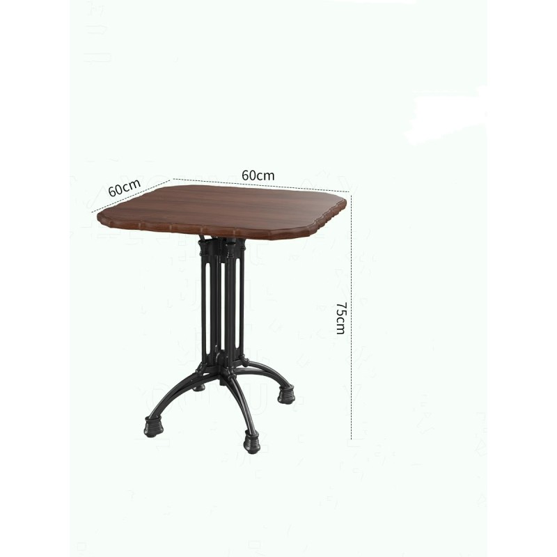 Vintage Style Restaurant Furniture Set Coffee Shop Solid Wood Table and Chairs Coffee Shop Booth Sofa Combination Furniture Set