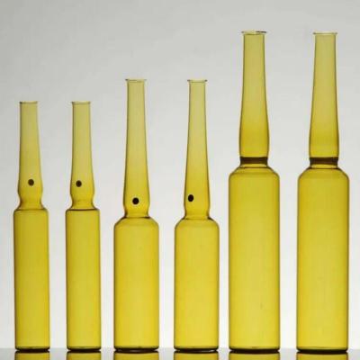 Customized Amber Glass Ampoule 20ml Glass Medication Ampoules For Injection Vials