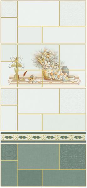 AAA Grade Ceramic Wall Tiles 300x600mm Moisture-Proof Indoor