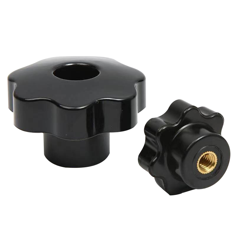 Stars Plastic Knob Black M8 M10 M12 Bolt Metal Bolt Through Bolt