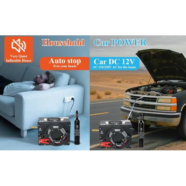 Portable Design 3000PSI PCP Air Compressor Built In Water / Oil Filter