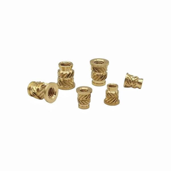Double Twill Copper Nut Copper Insert Copper Flower Mother Hot Melt Injection Nut Copper Insert Nut (Двойной двойной медный орех с медным вставкой)