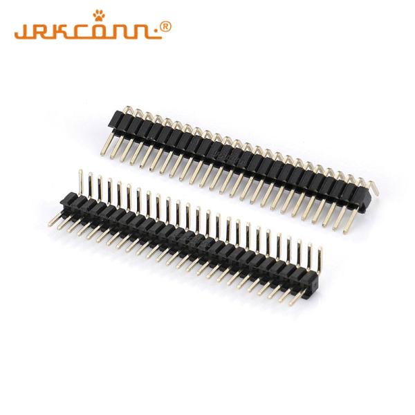 2.54 mm connecteur de broche d'en-tête de broche connecteur d'angle droit SIP type contact en laiton