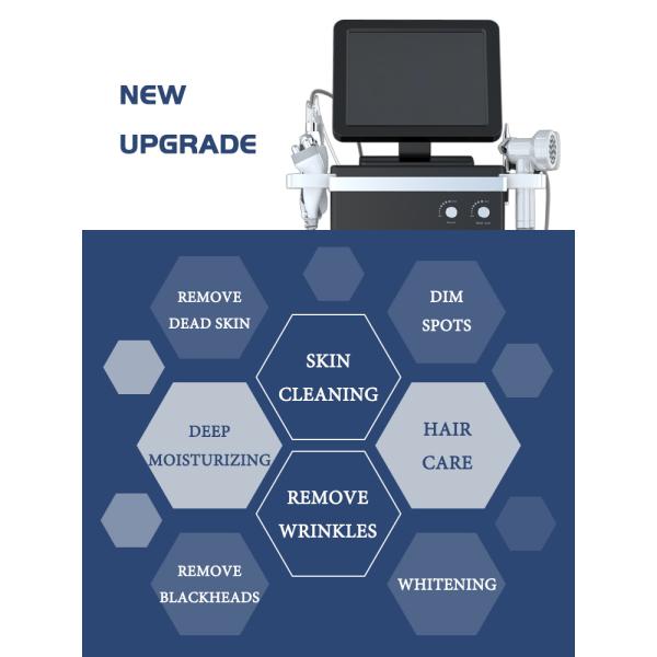 BIO RF Beauty Therapy Machine 15 Inch Cold Hammer Hydro Dermabrasion Device