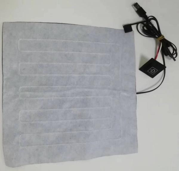 24 X 24cm Pillow Heating Pad With Switch And Usb Straight Angle