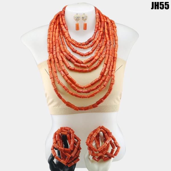 Elegant African Beads Jewelry Sets Senegal/ghana Wedding Handmade Jewelry Women's Golden Wedding Jewelry Sets