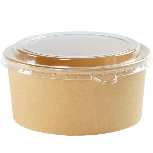 Eco Friendly Disposable Paper Food Containers Kraft With Lids
