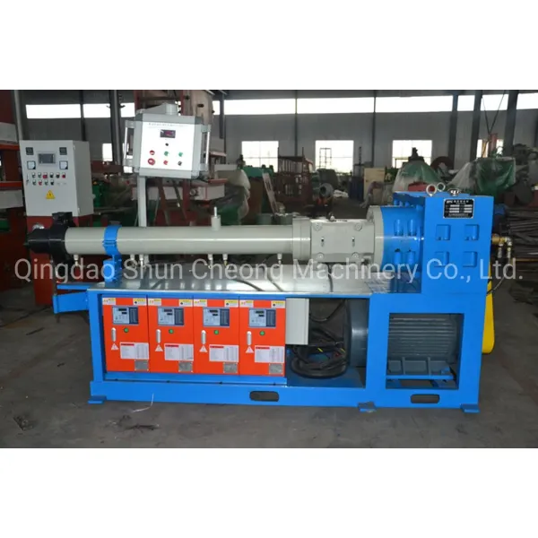 in Barrel Cold Feed Extruder For Extruding Tire Tread And Rubber Sheet In Manufacturing Plant With Deep Screw/Cold Feed Rubber Extruder Machine 