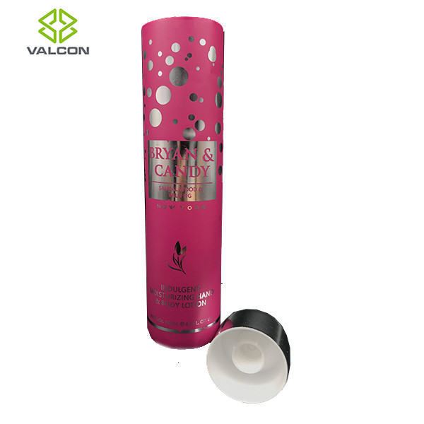 Diameter 40 MM Plastic Lotion Tubes Hot Stamping Silver UV Screw Cap
