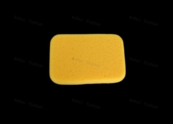 Yellow Tile Grout Sponge Sponge in Plastic Bag Package