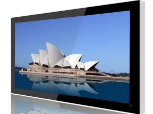 Ultrathin Indoor Advertising Digital Signage 82 Inch , Waterproof Industrial LCD