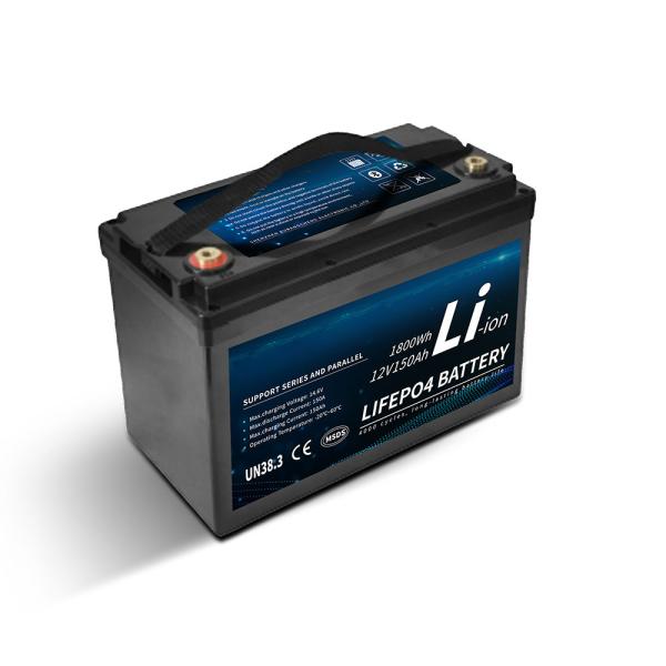 экран LCD блока батарей иона lifepo4 лития 12.8V 150ah для опоясать чистый инвертор энергии волн синуса